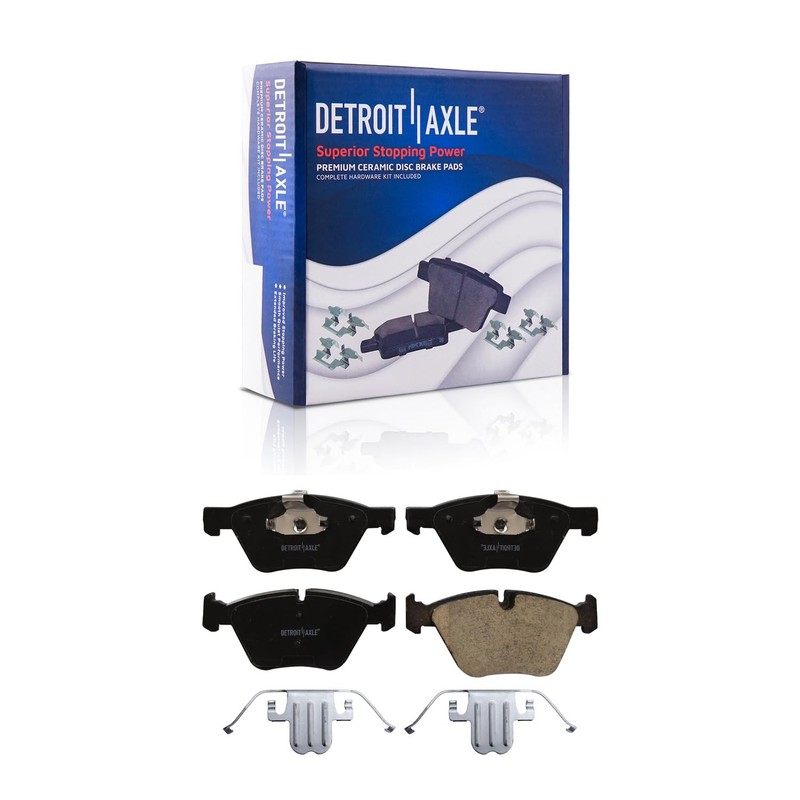 5-Lug Front & Rear Brake Pads Rotors for 2006 2007 BMW 325i gallery
