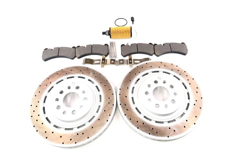 Maserati Ghibli Quattroporte front brake pads & rotors FREE OIL FILTER TopEuro # gallery