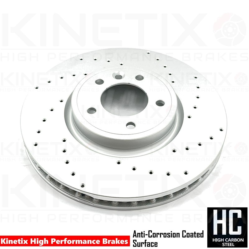 FOR RANGE ROVER SPORT 2.0 P400E DRILLED FRONT REAR BRAKE DISCS BREMBO PADS gallery