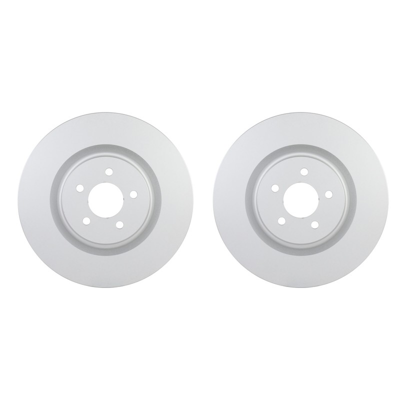 Bosch QuietCast Pair Set of Front Disc Brake Rotors for Ford Mustang 5.0 5.4 V8