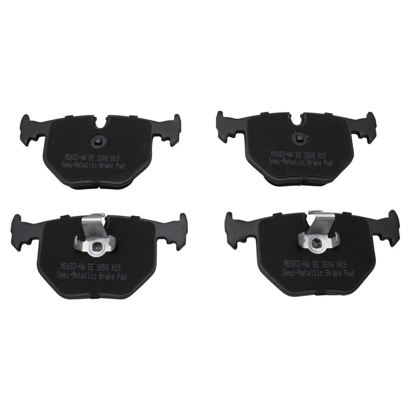 TRQ Rear Brake Pad & Rotor Kit Fits 1995-2001 BMW 740i 740iL gallery