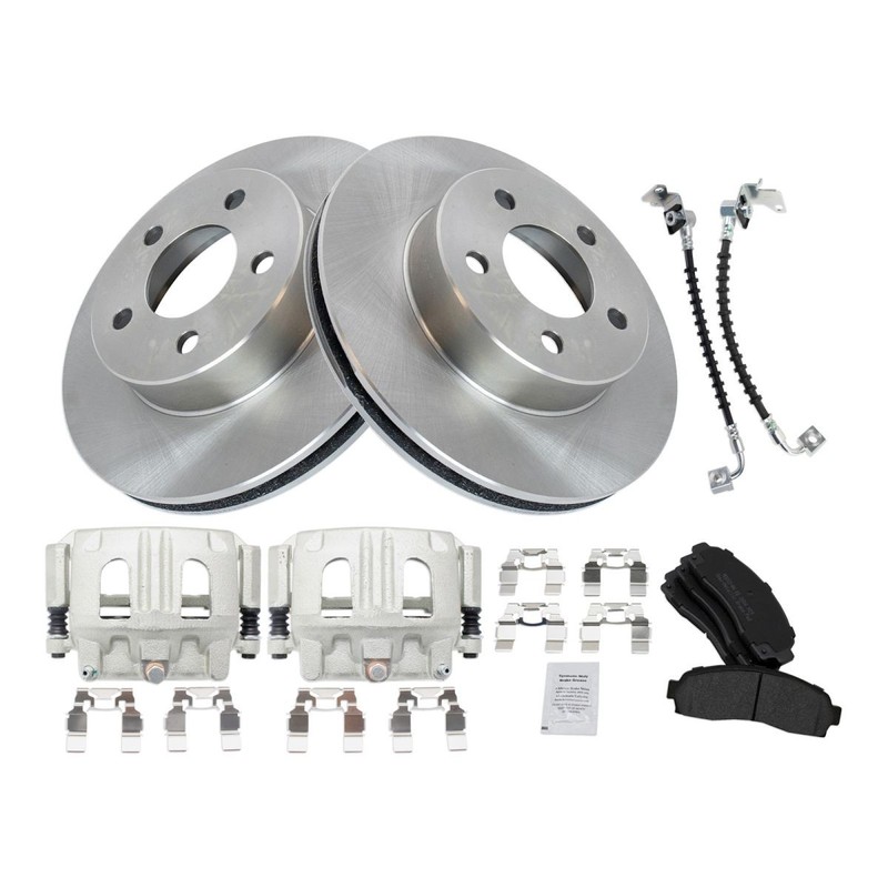 TRQ Front Brake Pad & Rotor Kit Semi-Metallic For 03-04 B4000 03-05 Ranger gallery