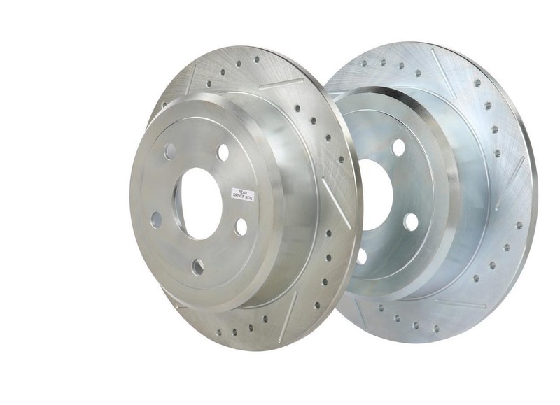 PowerStop Disc Brake Rotor Set DRILLEDSLOTTED ROTOR PAIR Fits Jeep Wrangler 2007 gallery