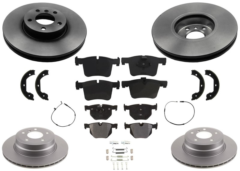 Front & Rear Rotors EPS Brake Pads & Shoes For BMW X5 3.0L xDrive35i 2007-2018
