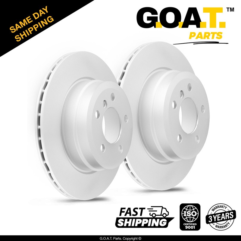Rear Brake Rotors Set for 2007-2018 BMW X5 2010-2019 BMW X6 Replacement 12.6 in
