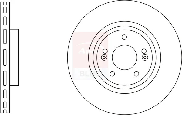 2x Brake Discs Pair Vented fits HYUNDAI SANTA FE Mk3 2.4 Front 2015 on G4KJ Set