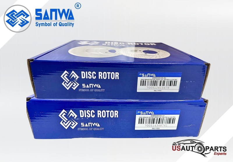FRONT & REAR BRAKE ROTOR SET GEOMET COATED D&S FOR JEEP LIBERTY 2003-2007 gallery