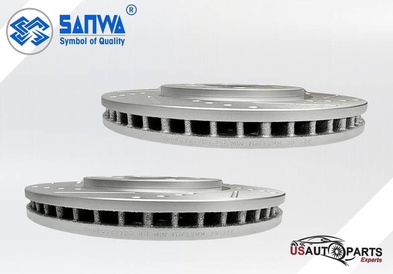 SET OF FRONT & REAR BRAKE ROTOR GEOMET COATED D&S KIT FOR FRONTIER 2005-2024 gallery