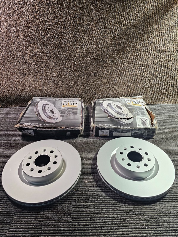 (QTY 2) Adaptive One 881912CR Vented Brake Rotor Fits 2020-2025 Cadillac CT5