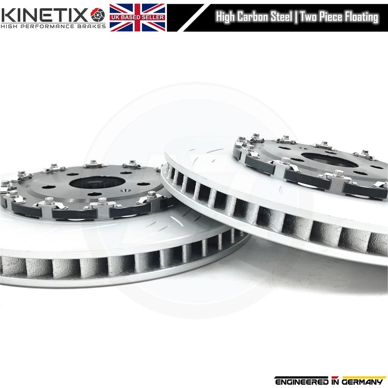 FOR CUPRA FORMENTOR FRONT TWO PIECE FLOATING BRAKE DISCS XTRA PADS 375mm gallery
