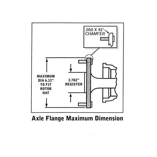 Speedway Rear Disc Brake Standard Kit, 64-72 GM A-Body, Black gallery