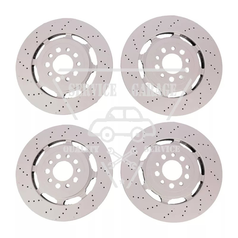 Front Rear Brake Rotors For 17-24 Alfa Romeo Giulia Stelvio Quadrifoglio V6 2.9L gallery