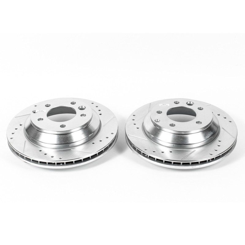 PowerStop EBR1013XPR Drilled & Slotted Rotors for 2014 VW Touareg & 2005 VW gallery
