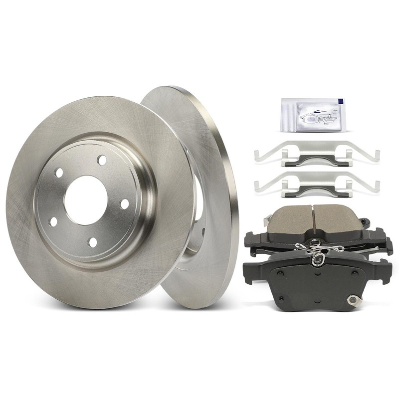 Brake Disc and Pad Kits 2-Wheel Set Rear for Chrysler Pacifica 2017-2022