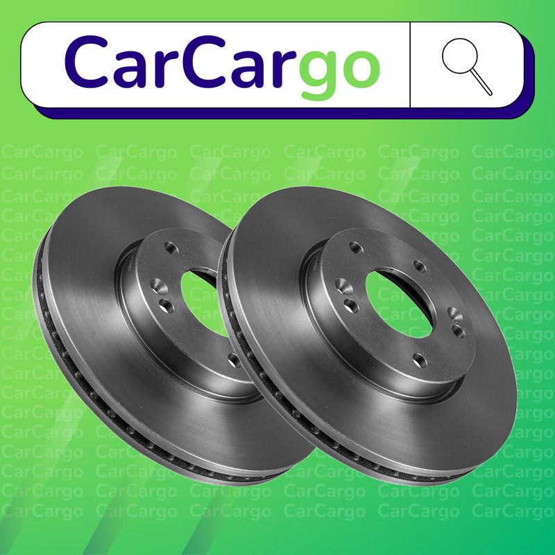 Premium Vented Front Brake Discs Pair Hyundai ix20 1.6 2010-2019 280 mm