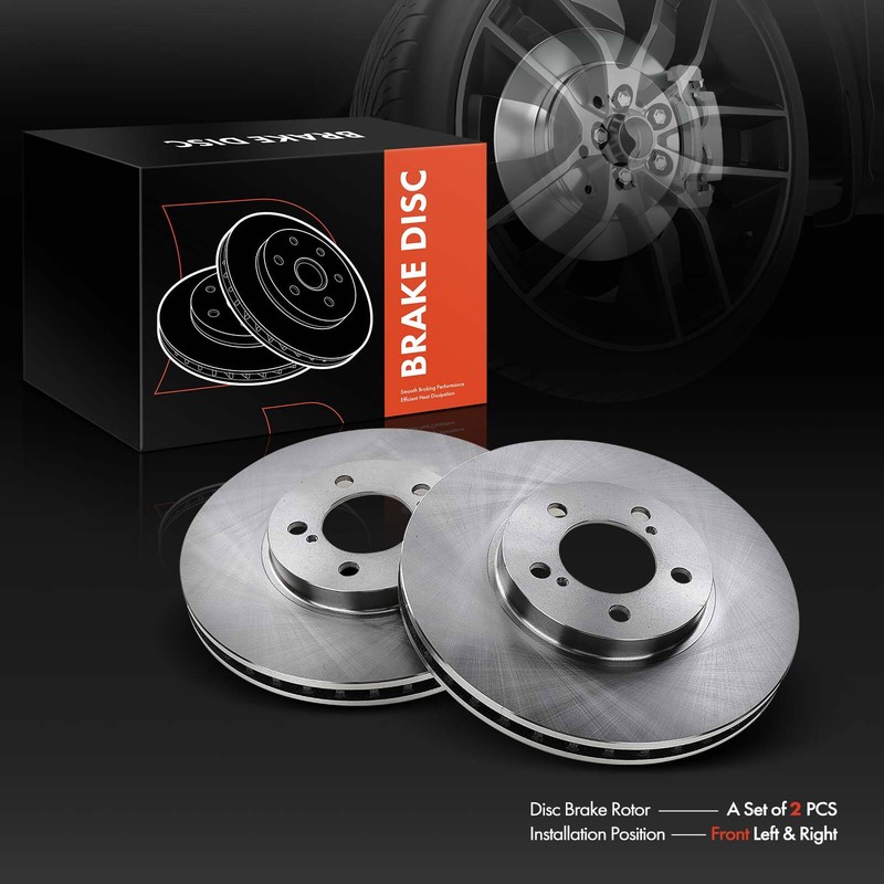 Front Disc Brake Rotors for Ford Taurus 96-07 Lincoln Mark VIII Mercury Sable gallery