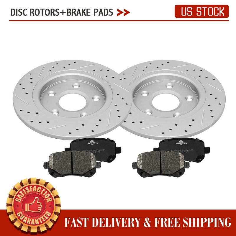 Rear Disc Rotors Ceramic Brake Pads For Grand Caravan Journey Town & Country