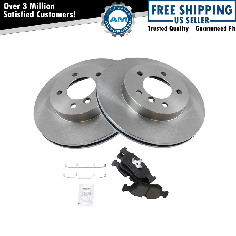 Front Brake Pad & Rotor Kit Brake Rotor For 1999 BMW 328i