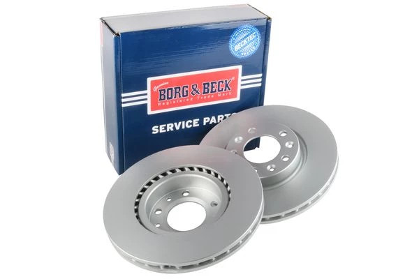 Borg & Beck BBD5360 Front Brake Discs Pair 283mm Vented Fits Citroen Fiat Opel