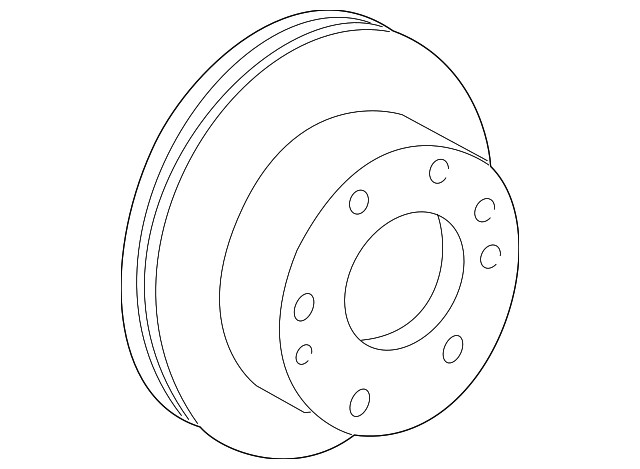 Genuine GM Front Disc Brake Rotor 15942198 gallery