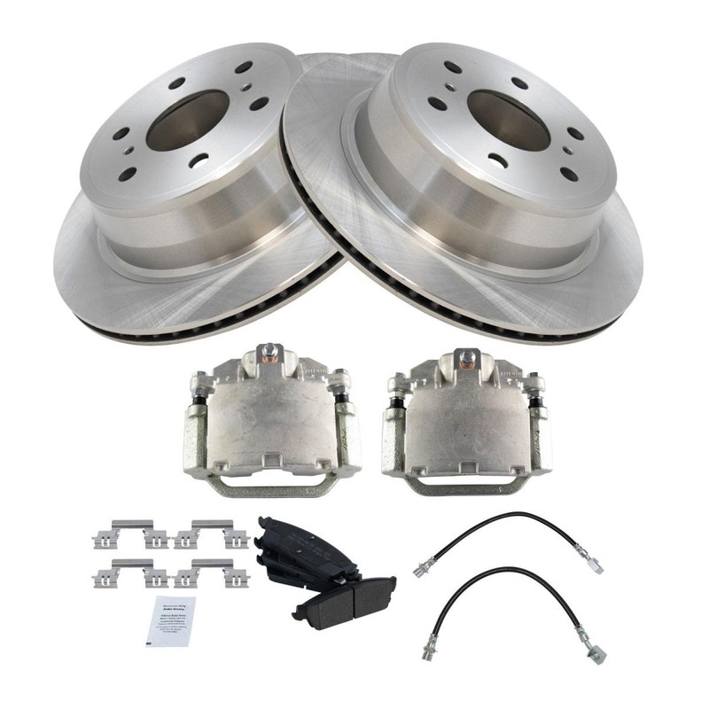 TRQ Brake Pad & Rotor Kit Semi-Metallic Fits Chevrolet GMC gallery