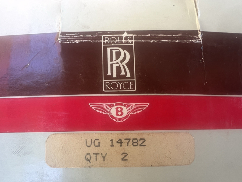 Rolls Royce Bentley REAR DISC Brake Rotors UG 14782 – ’66 – ’86 FACTORY NEW