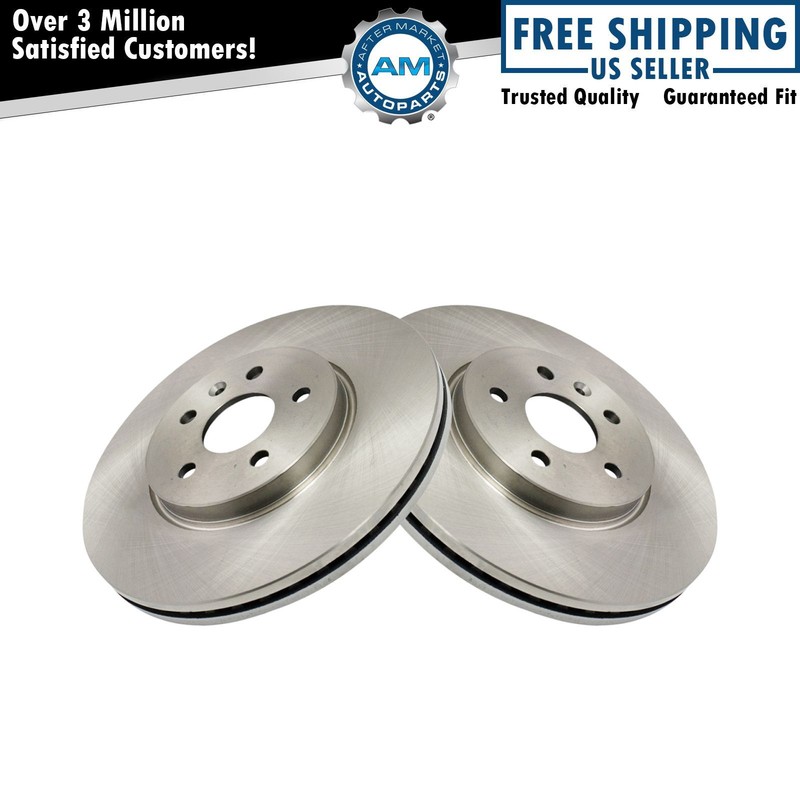 Front Disc Brake Rotor LH RH Kit Pair Set of 2 for Buick Chevy
