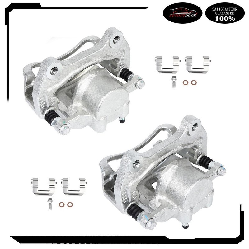 Front Brake Calipers w/ Bracket Set (2) For Chevrolet Equinox Impala Buick Regal gallery