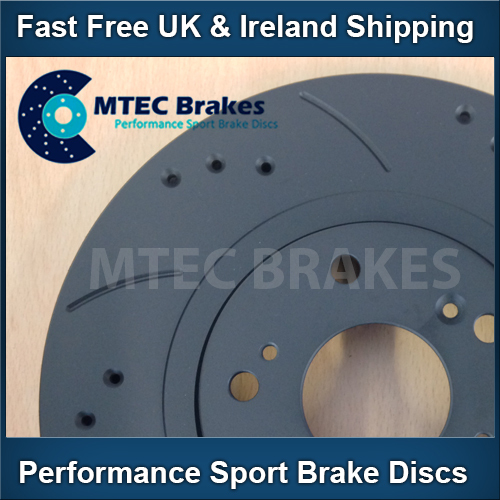 Audi TT 1.8T Quat 225bhp 99-05 Front Rear Brake Discs Drilled Black gallery