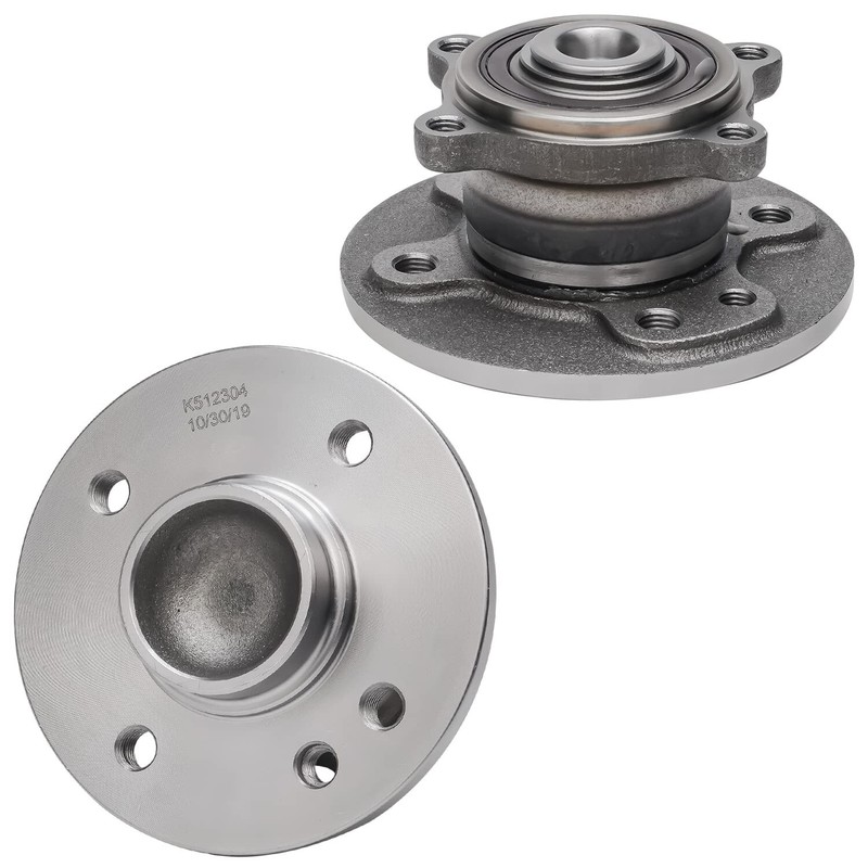 For 2002-2005 Mini Cooper Front & Rear Rotor Ceramic Brake Pad Wheel Bearing Hub gallery