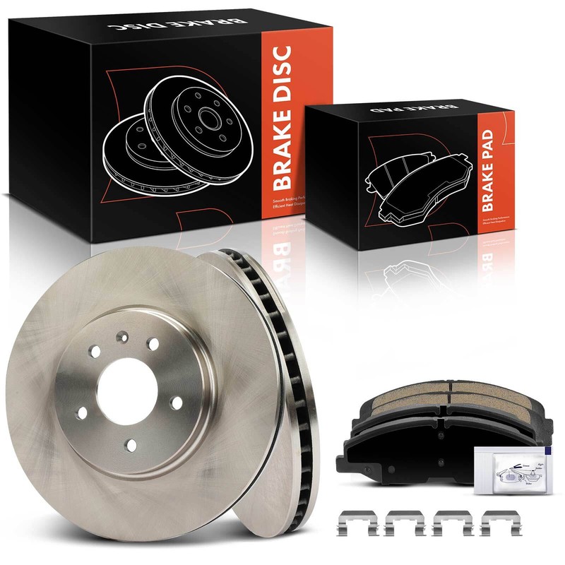 6x Front Disc Brake Rotors & Ceramic Brake Pads for Cadillac STS 2009-2011 5 Lug