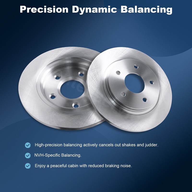 Rear Brake Rotor & Brake Pad for 2008-2012 Chrysler Town&Country Journey Dodge gallery