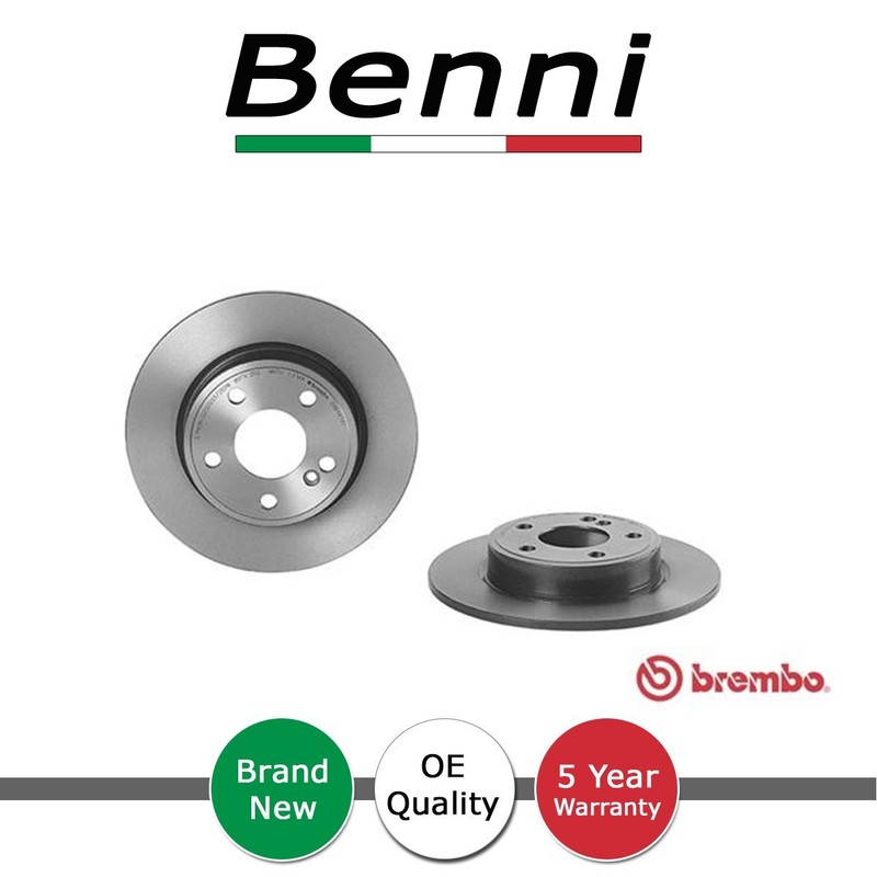Brake Discs Rear Benni Fits Mercedes A-Class 2012-2018 B-Class 2011-2018 gallery