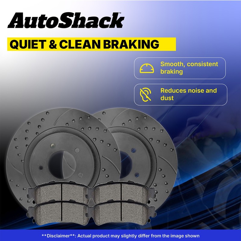 Front Drilled Slotted Brake Rotors Ceramic Pads for Nissan, Sentra 2013-2019 gallery