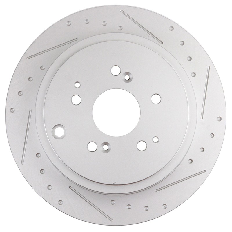 Rear Drilled Rotors + Ceramic Brake Pads for 2001 - 2006 Acura MDX Honda Pilot gallery