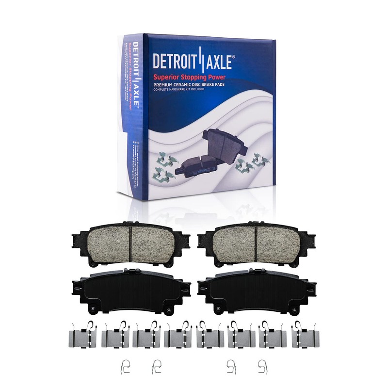 Front Rear Drilled Rotors + Brake Pads for Toyota Sienna Highlander RX350 RX450h gallery