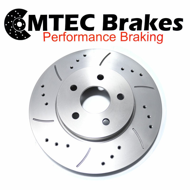 Alfa Romeo 147 Gta 03 Front Brake Discs & Pads Perforated Grooved gallery