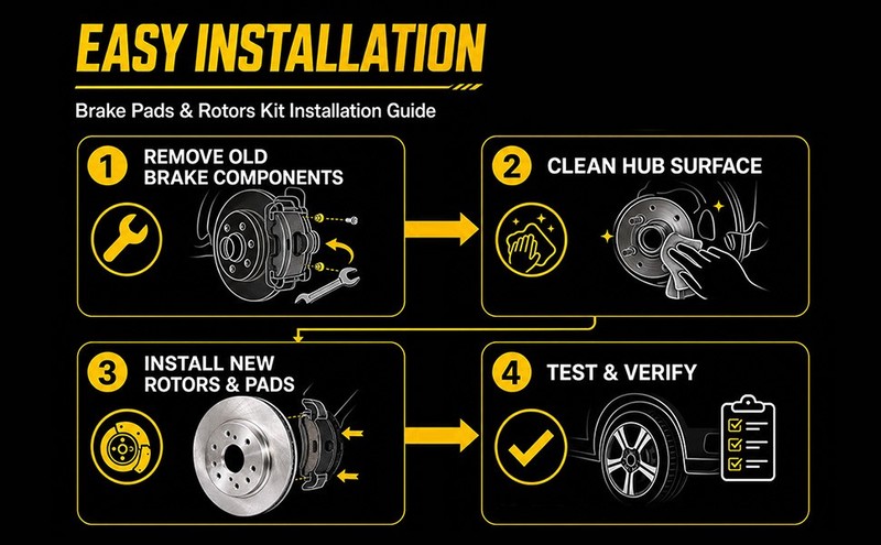 OE Direct Fit Brake Kit Front Drilled Slotted Rotors Ceramic Pads for Ram 1500 gallery