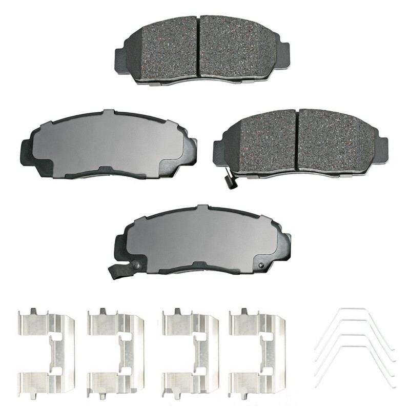 Akebono OEM Front Ceramic Brake Pads Kit For 2003-2012 Honda, Lifetime Warranty. gallery
