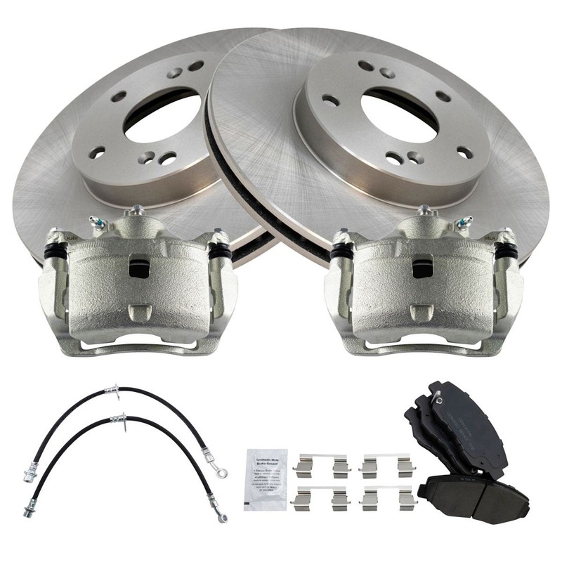 TRQ Front Brake Pad & Rotor Kit Ceramic Fits Acura Honda gallery