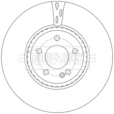 2x Brake Discs Pair Vented fits MERCEDES GLC220D C253, X253 2.0D Front 19 to 23 gallery