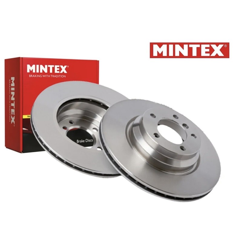 For Mercedes Brake Discs Pair Front Solid 260 mm Diameter MDC1034 Mintex