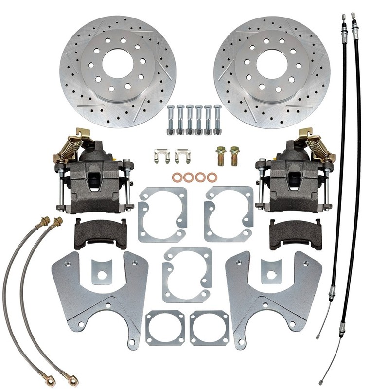 Rear Disc Brake Standard Kit With Calipers For 64-72 GM A-Body 10 & 12 Bolt St gallery