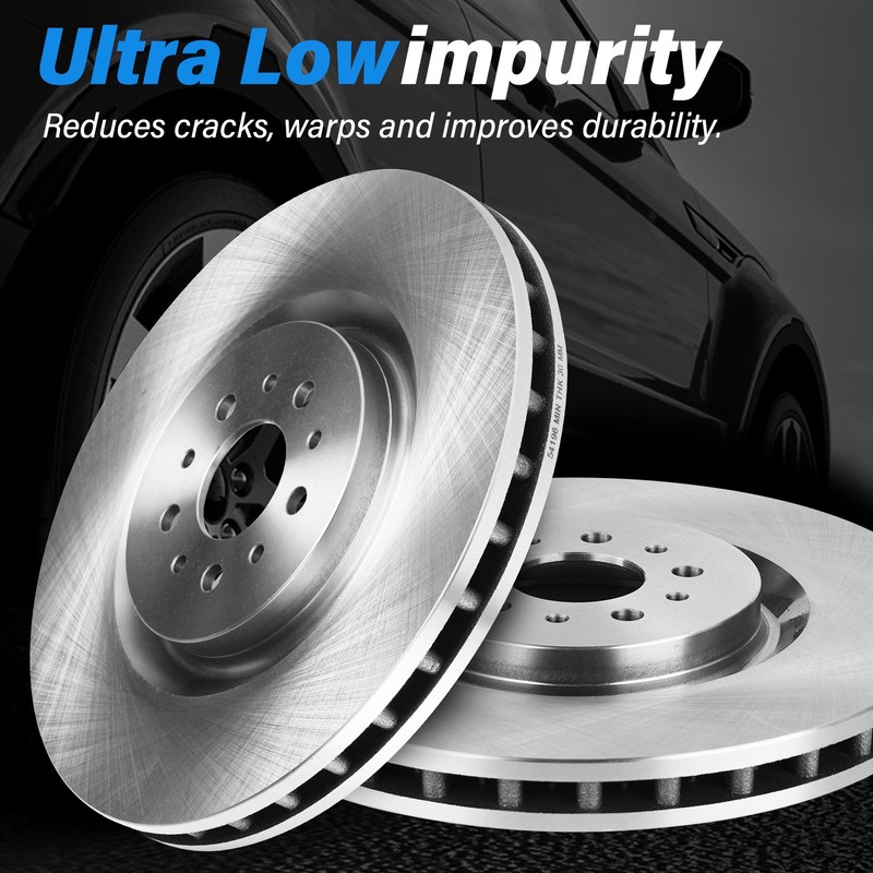 300mm Front Disc Brake Rotors for 2013-2016 Ford Fusion Lincoln MKZ gallery