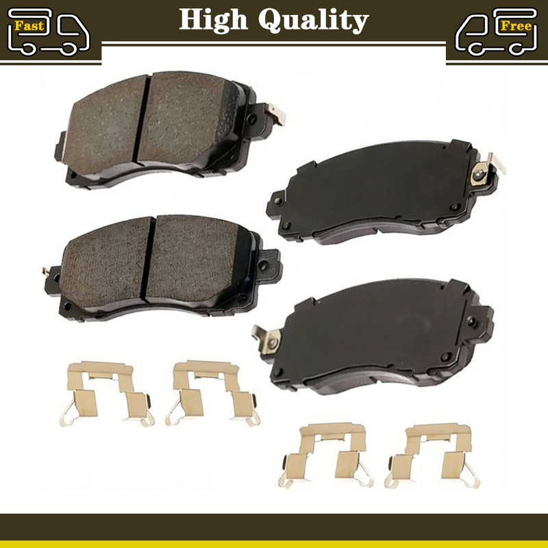 Front Ceramic Brake Pads Kit For 2018-2025 Subaru Crosstrek Lifetime Warranty