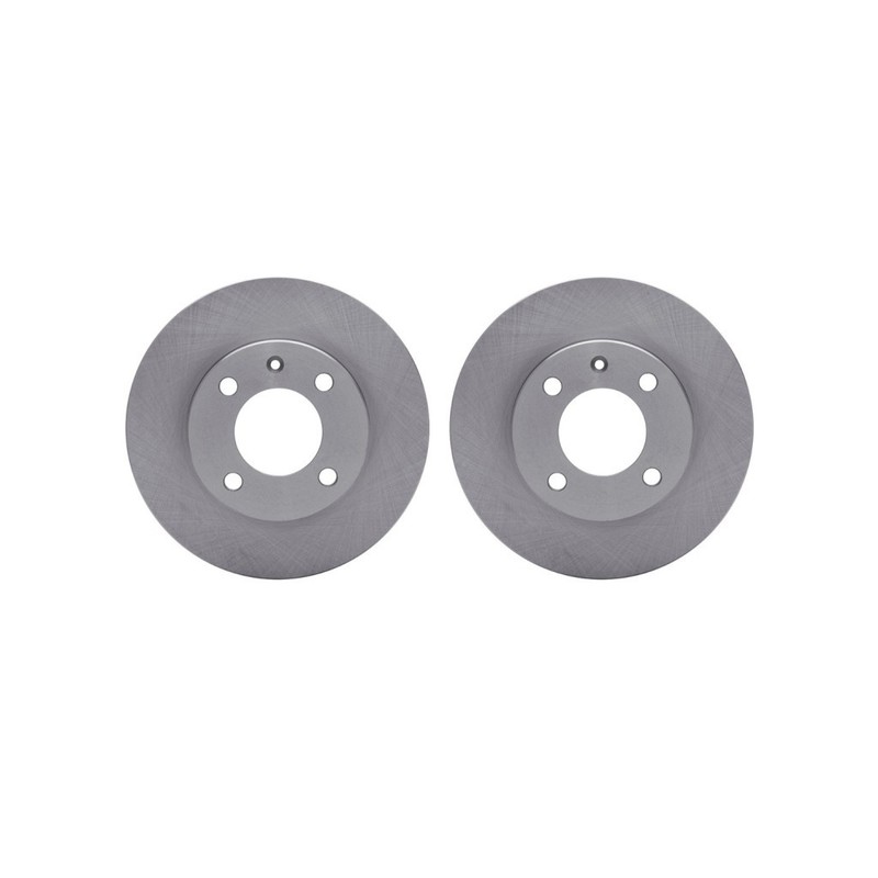 For Volkswagen Fox 1990-1993 Brake Rotor Set Front | Cast Iron | 1-Piece Constr. gallery