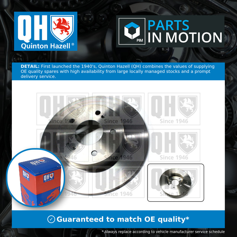 2x Brake Discs Pair Solid Rear 278mm BDC5606 Quinton Hazell Set 4320631012 New