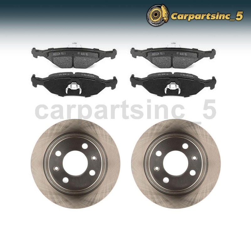 Rear Brake Pad Brake Rotor Fits Saab 9000