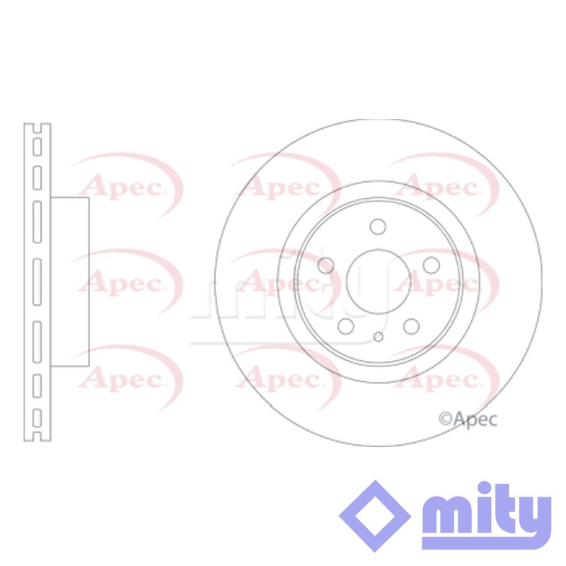 Fits Tesla Model S X Electric + Other Models Brake Disc Front Mity