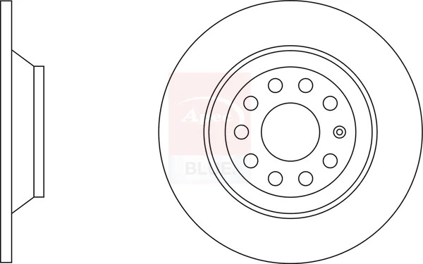 2x Brake Discs Pair Solid fits AUDI A6 C6 2.0 Rear 05 to 11 302mm Set 4F0615601E